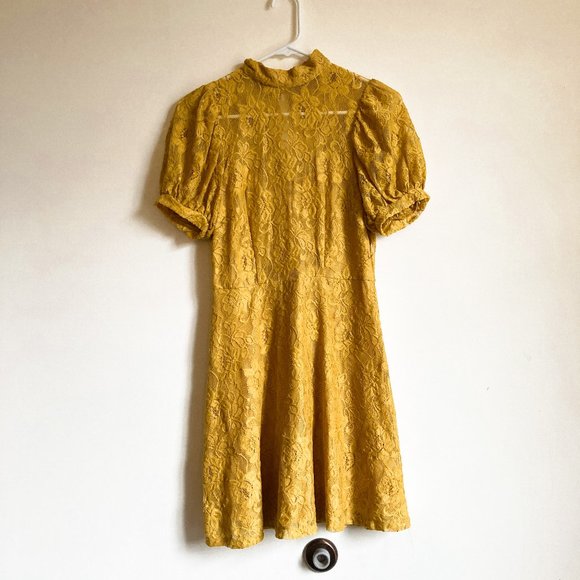 ASOS | Dresses | Asos Lace Highneck Babydoll Dress | Poshmark